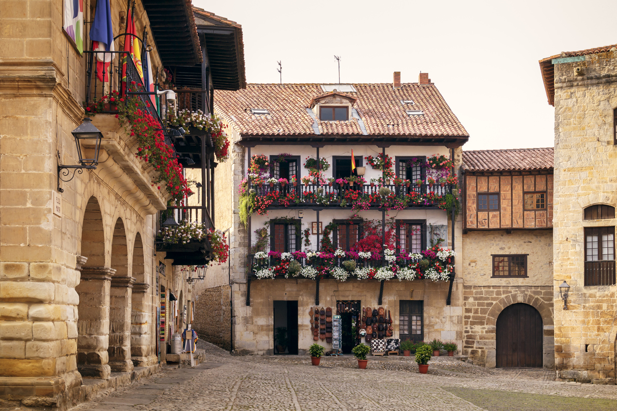 Picturesque And Medieval Village In Santillana De Mar, Cantabria, Spain