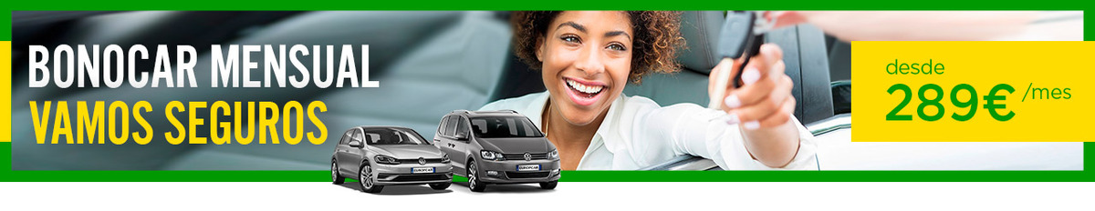 Alquiler coche mensual desde 289 €/mes